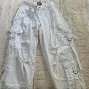 White BDG Cargo Pants with Pockets